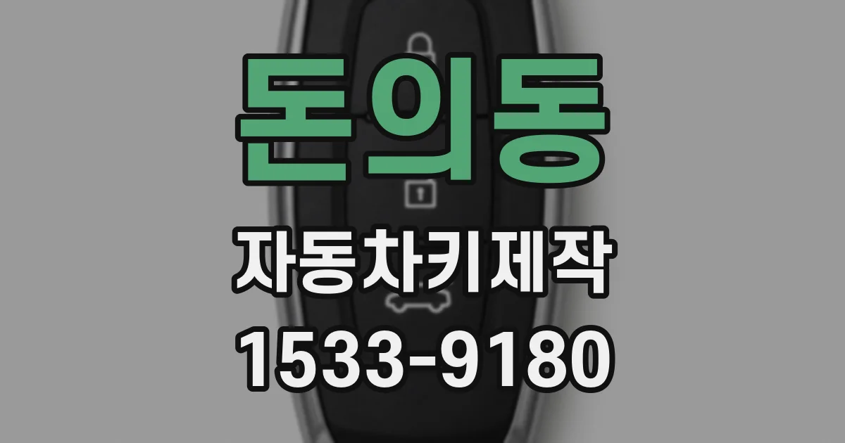 돈의동 자동차키제작