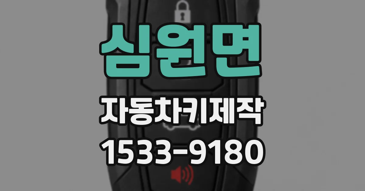 심원면 자동차키제작