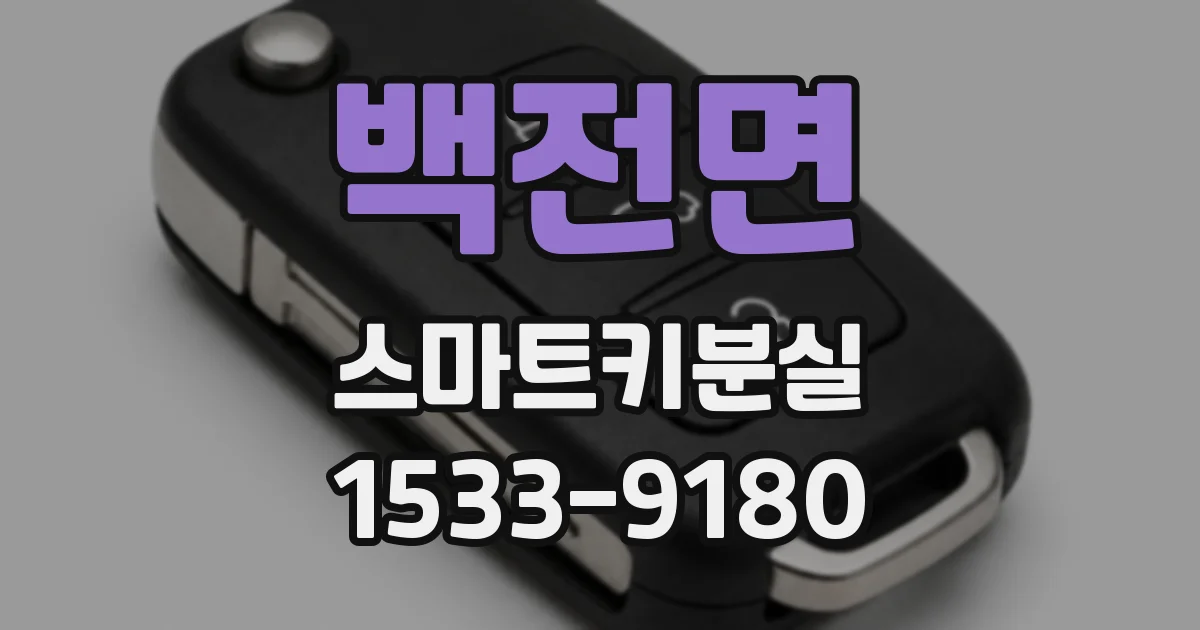 백전면 스마트키분실