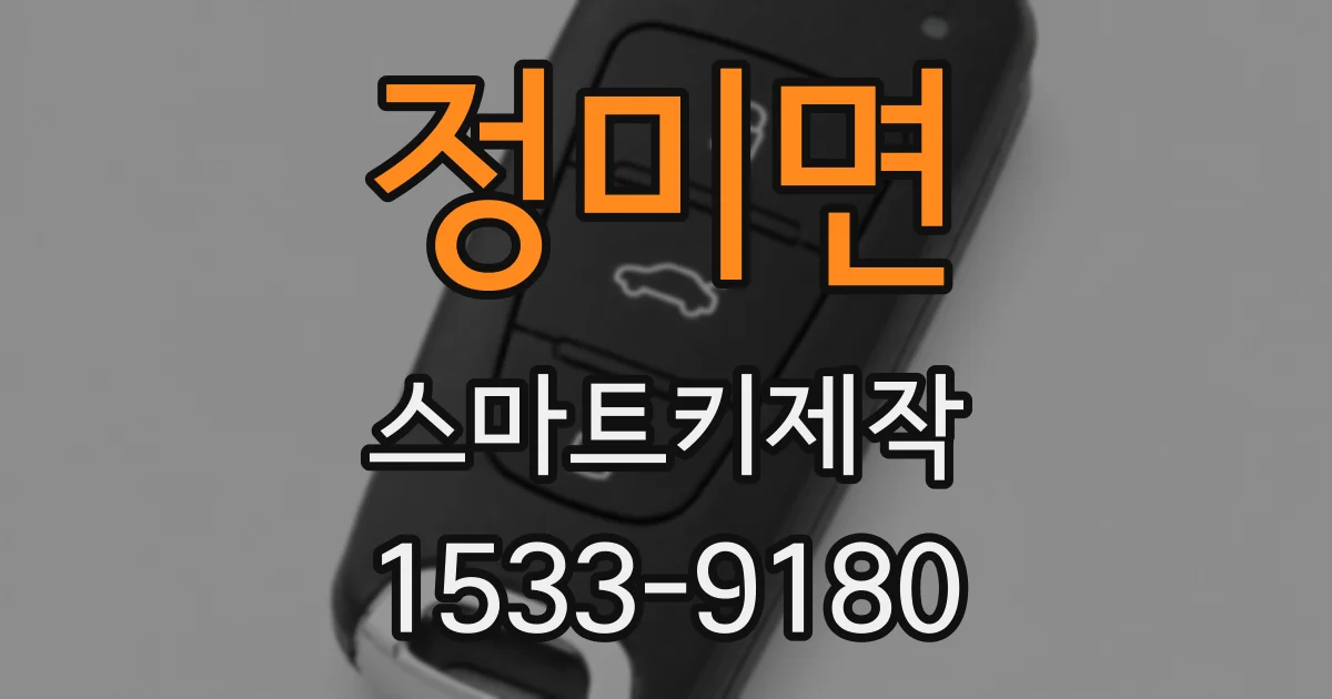 정미면 스마트키제작