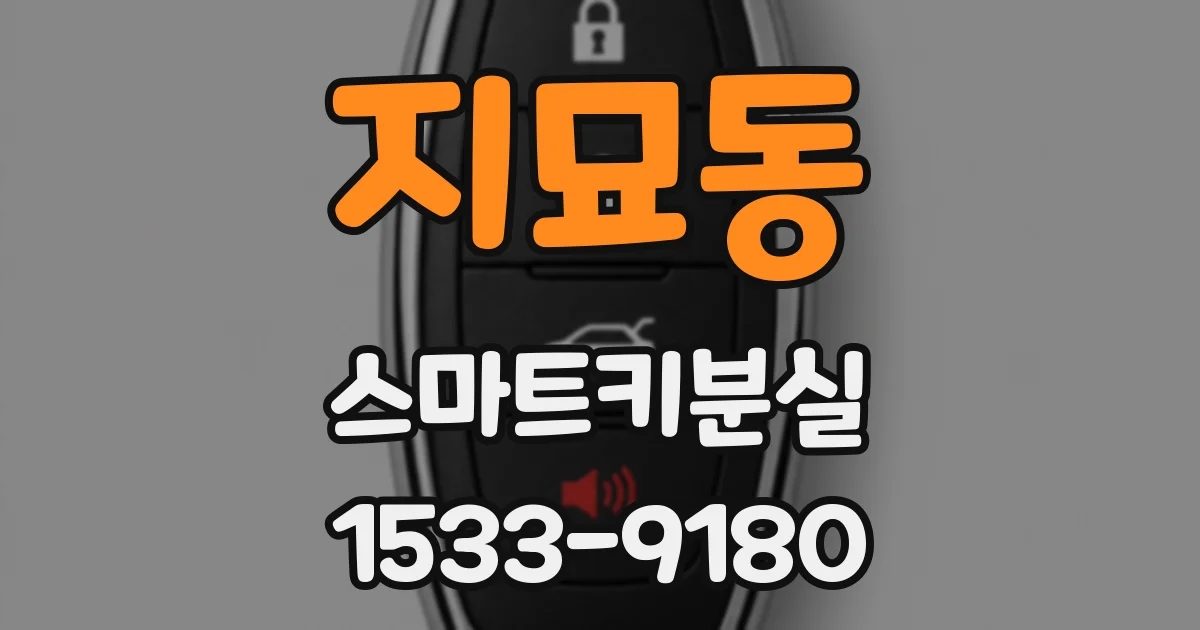 지묘동 스마트키분실