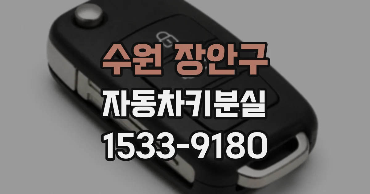 수원 장안구 자동차키분실