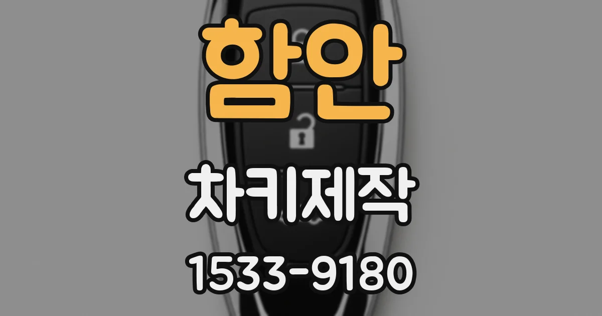 함안 차키제작