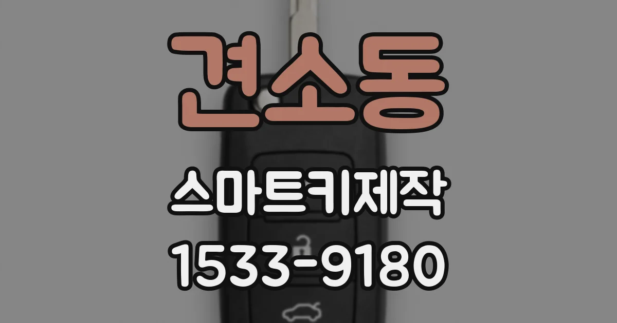 견소동 스마트키제작
