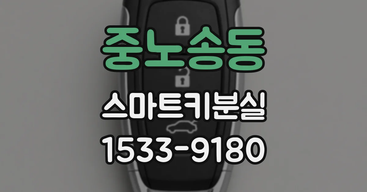 중노송동 스마트키분실