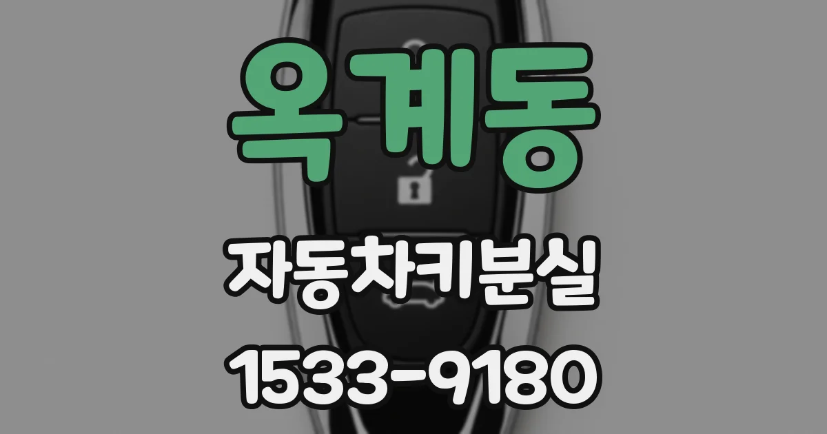 옥계동 자동차키분실