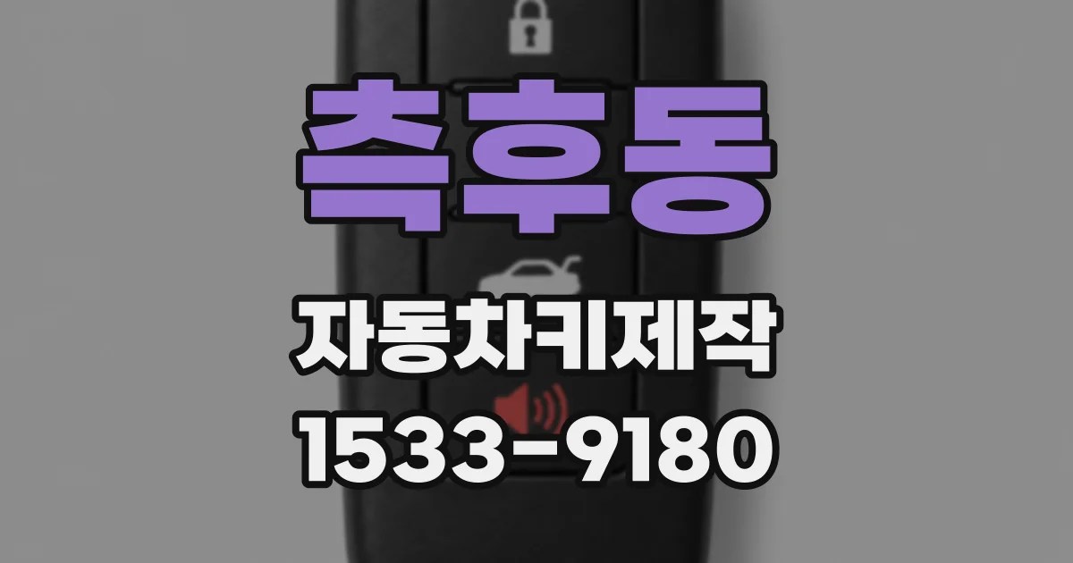 측후동 자동차키제작