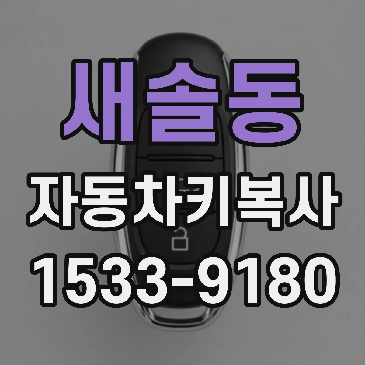 새솔동 자동차키복사