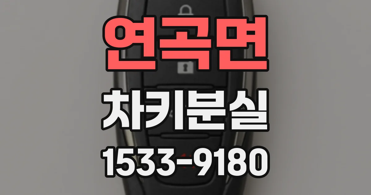 연곡면 차키분실
