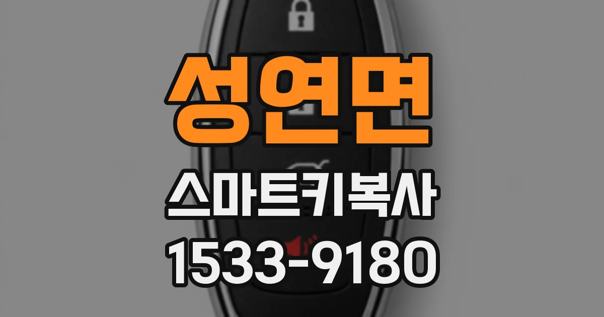 성연면 스마트키복사