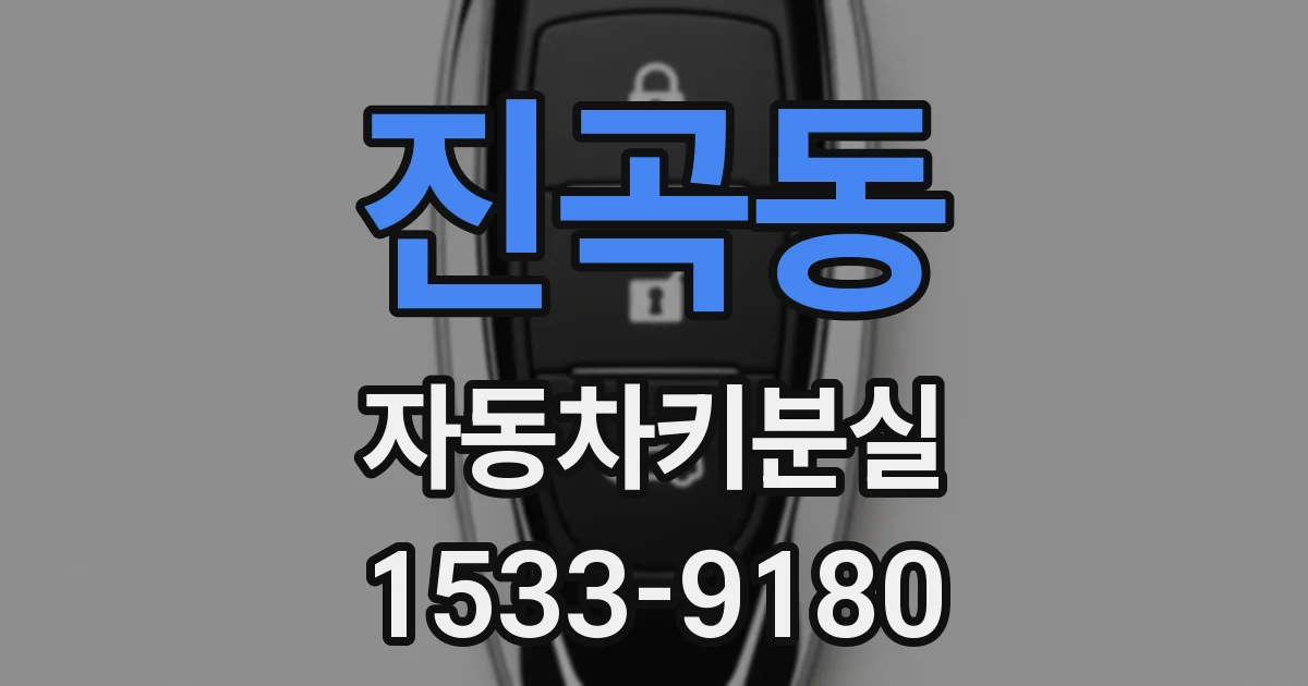 진곡동 자동차키분실
