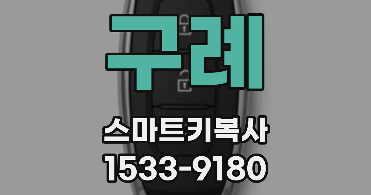 구례 스마트키복사