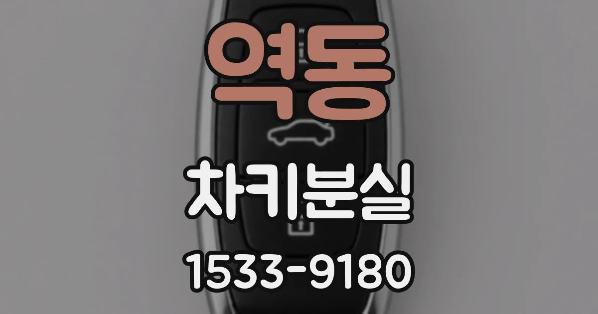 역동 차키분실