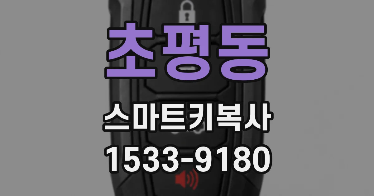 초평동 스마트키복사