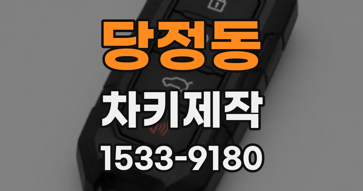 당정동 차키제작