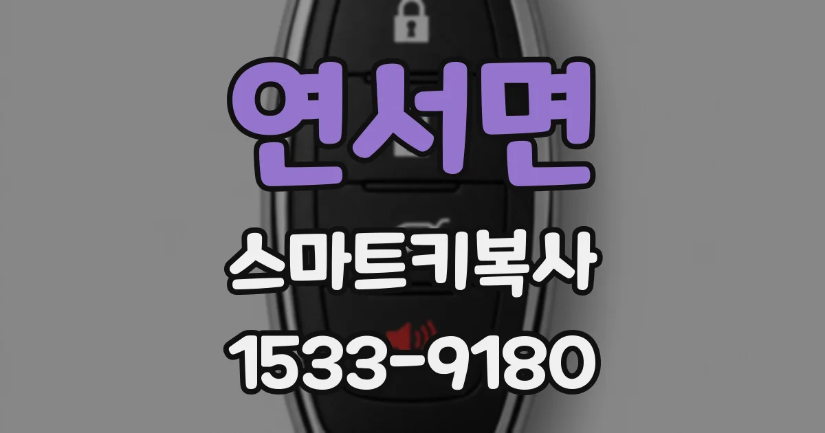 연서면 스마트키복사