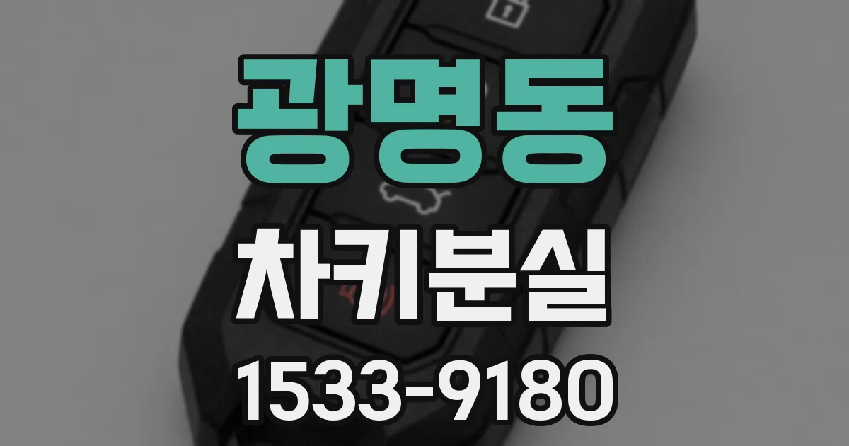 광명동 차키분실