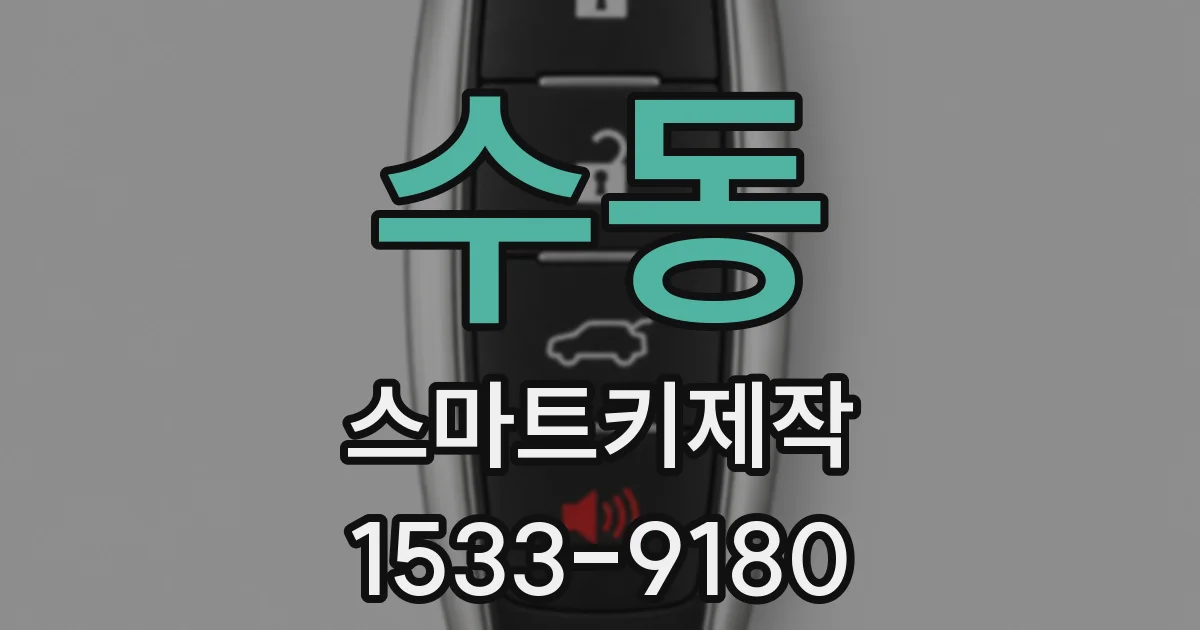 수동 스마트키제작