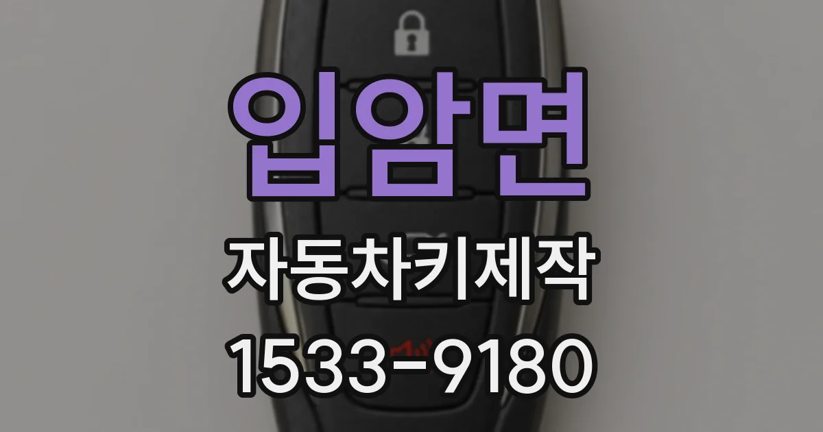 입암면 자동차키제작