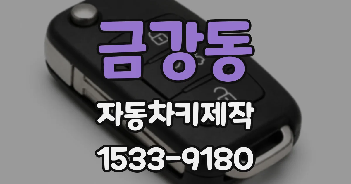 금강동 자동차키제작