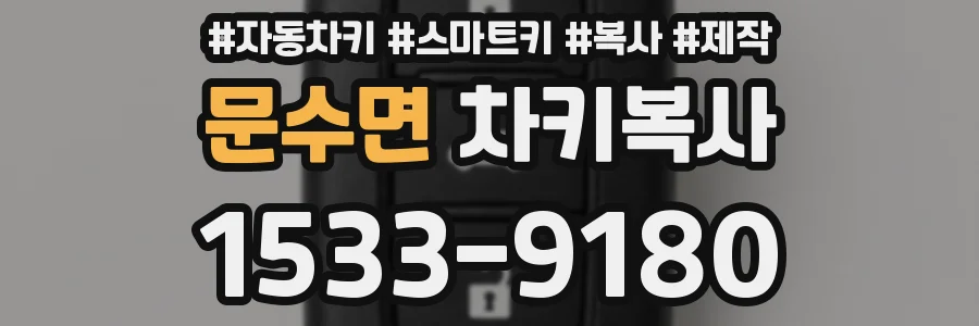 문수면 차키복사