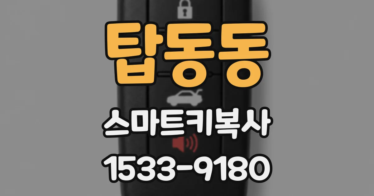 탑동동 스마트키복사