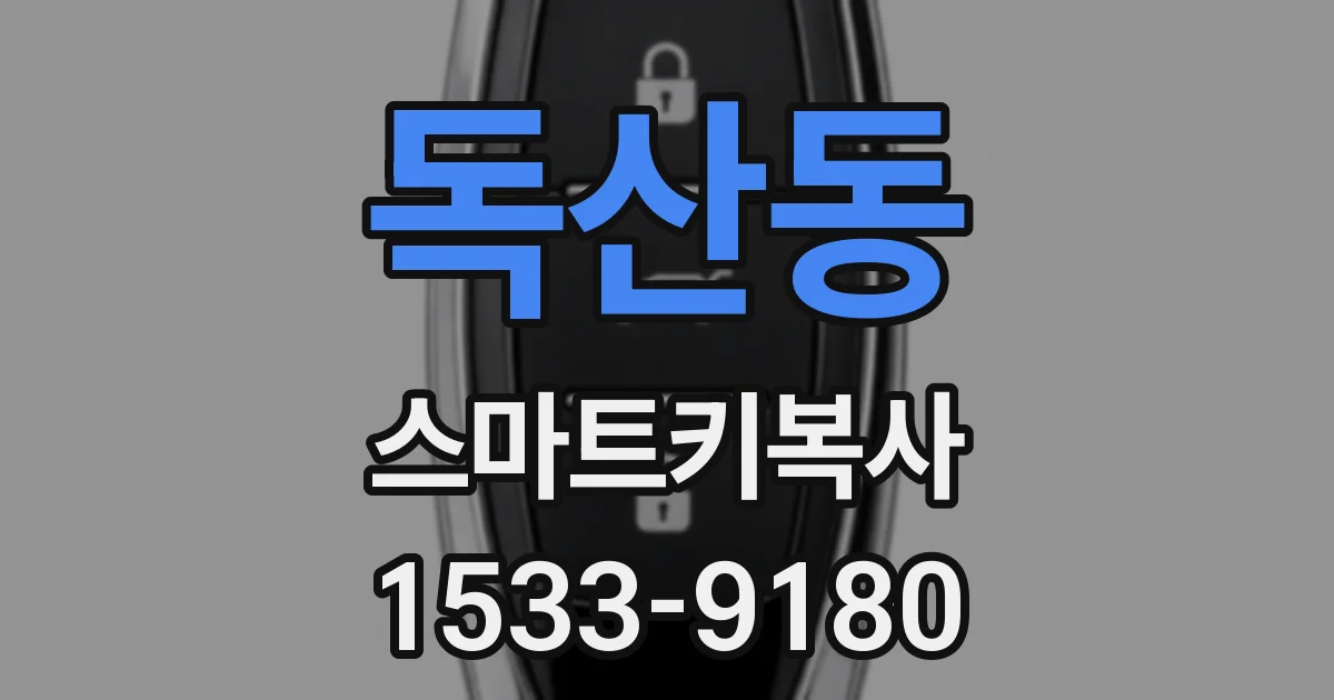 독산동 스마트키복사