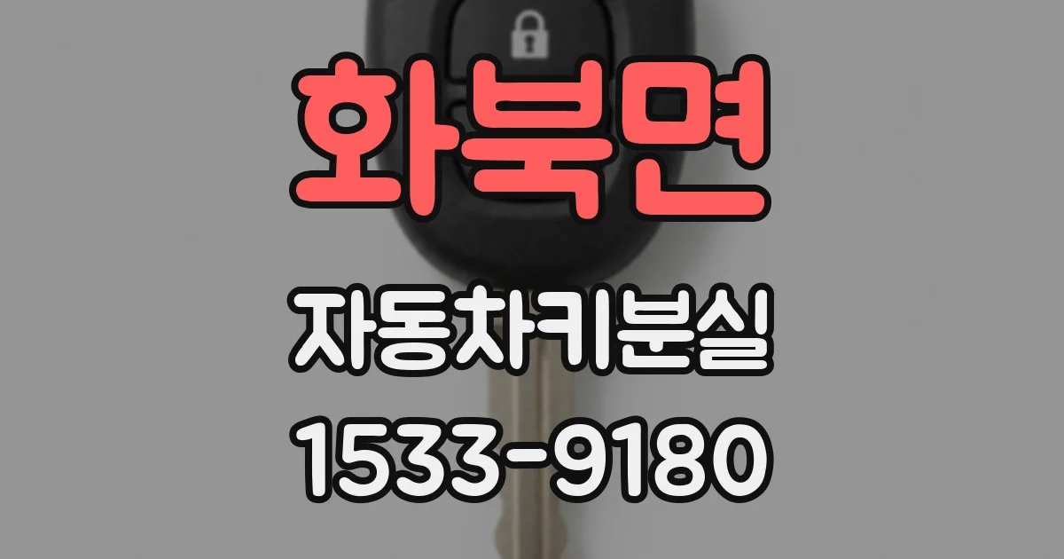 화북면 자동차키분실