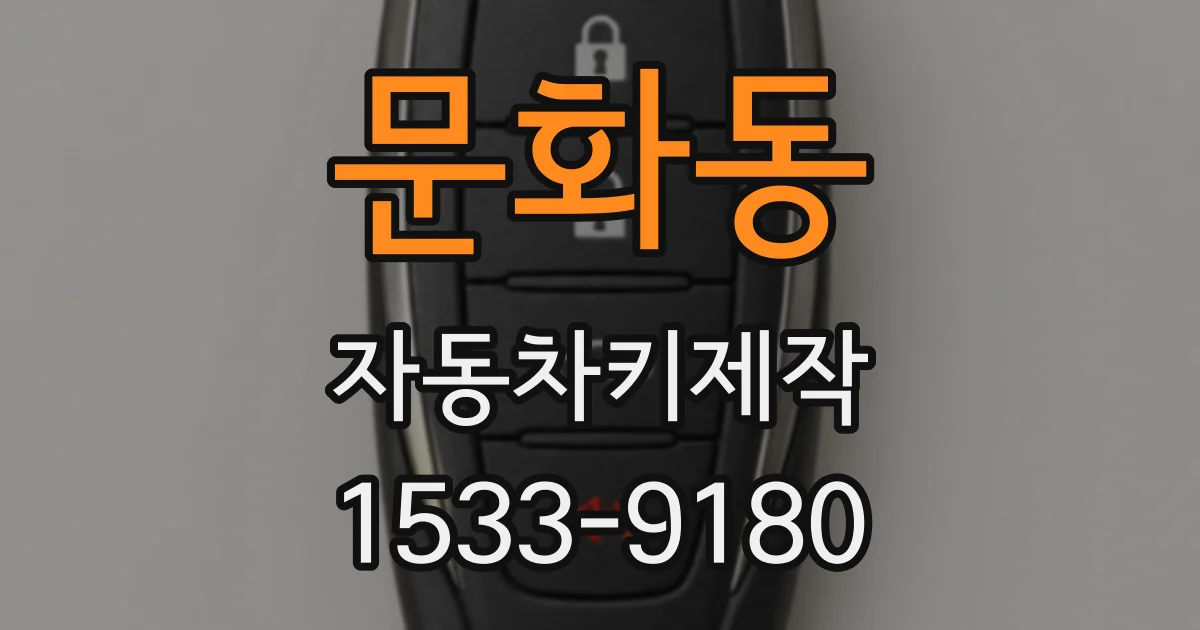 문화동 자동차키제작