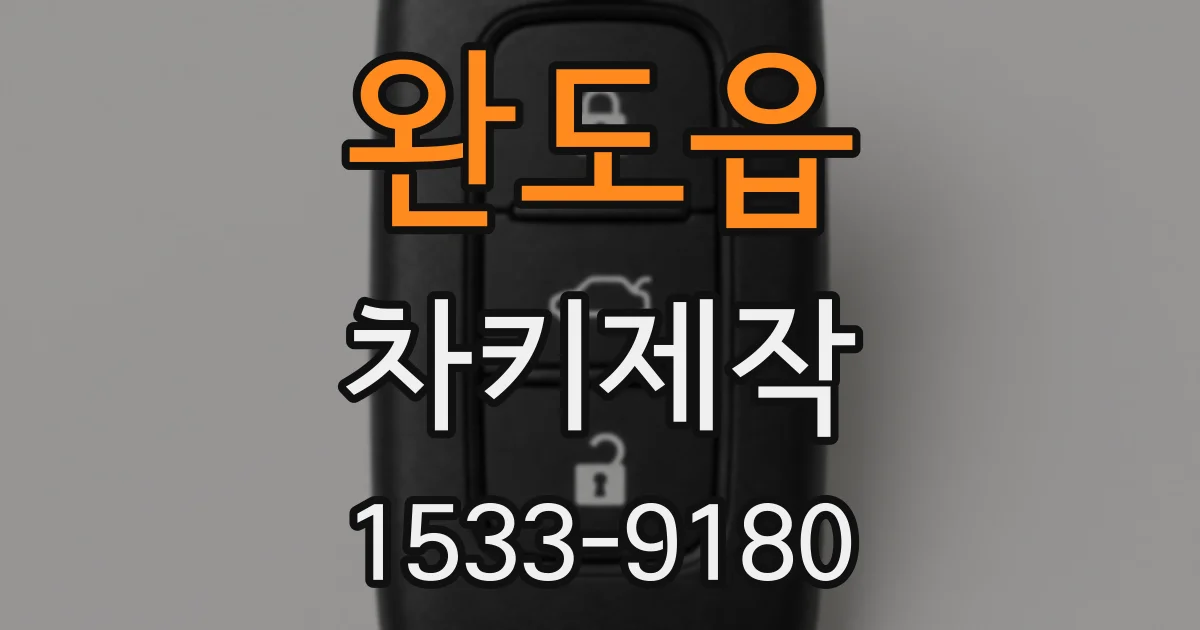 완도읍 차키제작