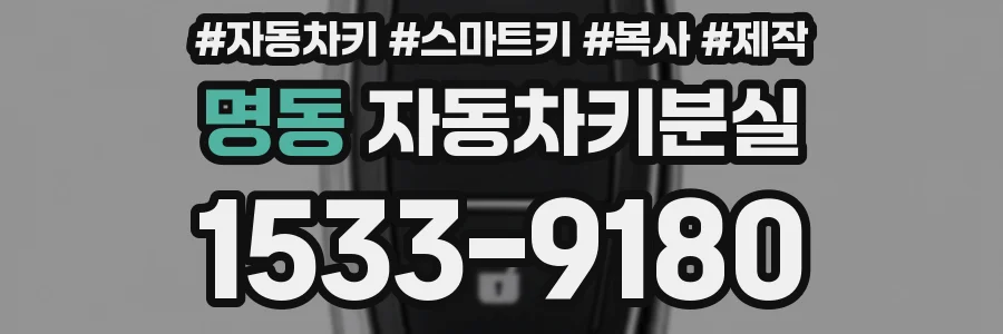명동 자동차키분실
