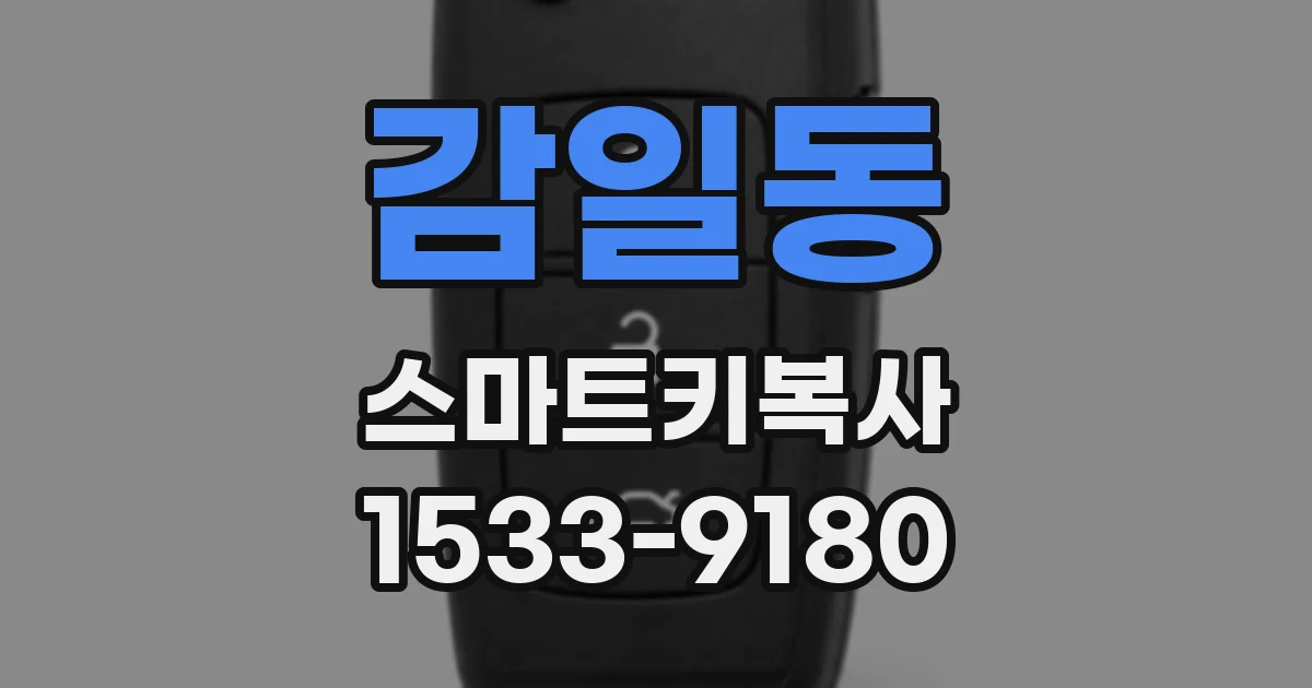 감일동 스마트키복사