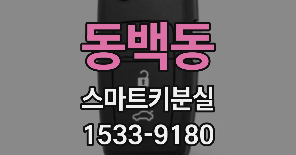 동백동 스마트키분실