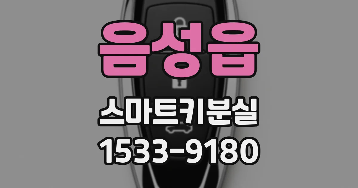 음성읍 스마트키분실