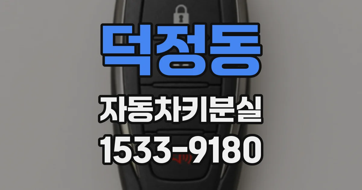 덕정동 자동차키분실