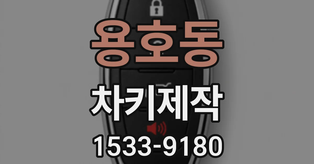 용호동 차키제작