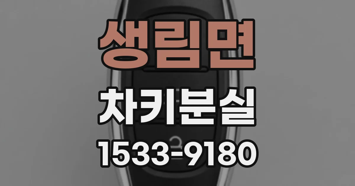 생림면 차키분실