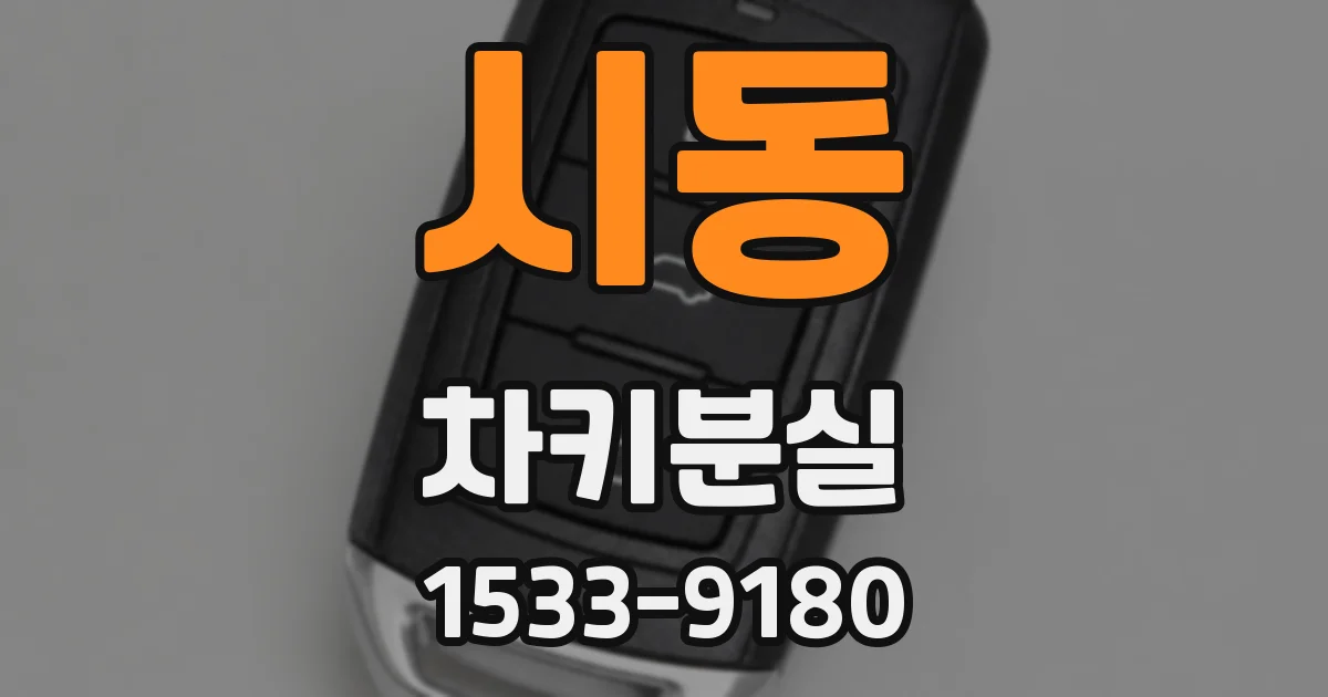 시동 차키분실