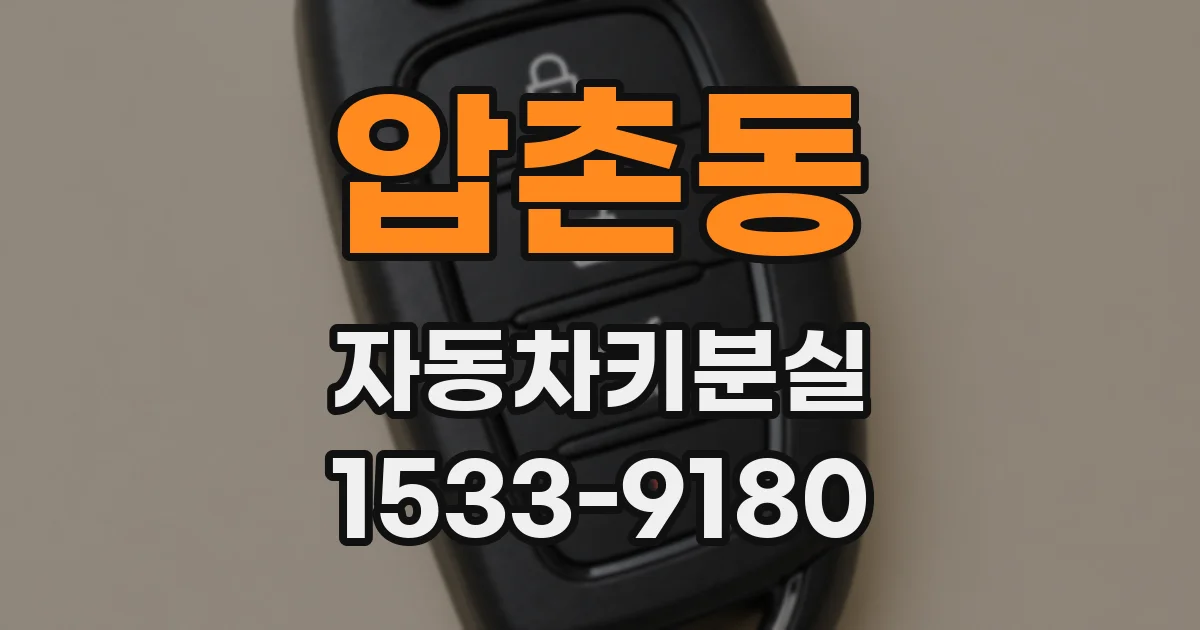 압촌동 자동차키분실
