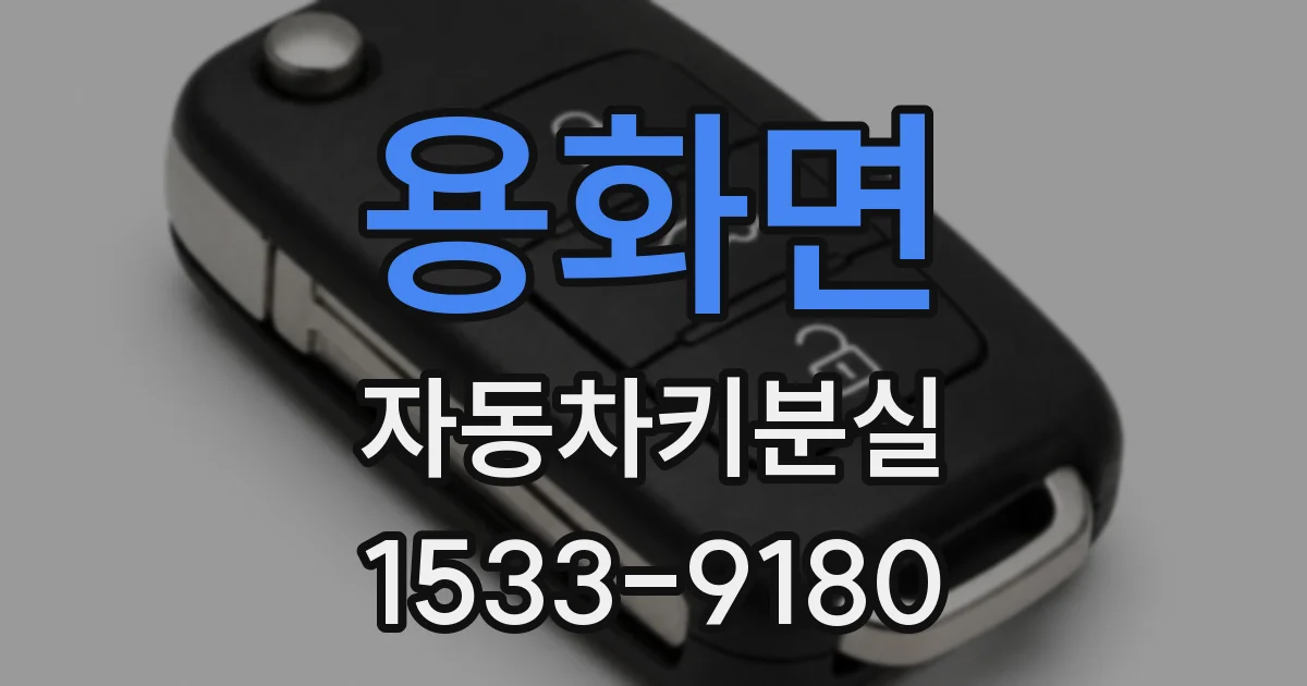 용화면 자동차키분실