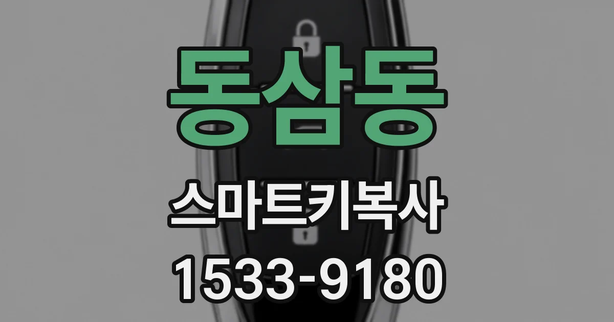 동삼동 스마트키복사