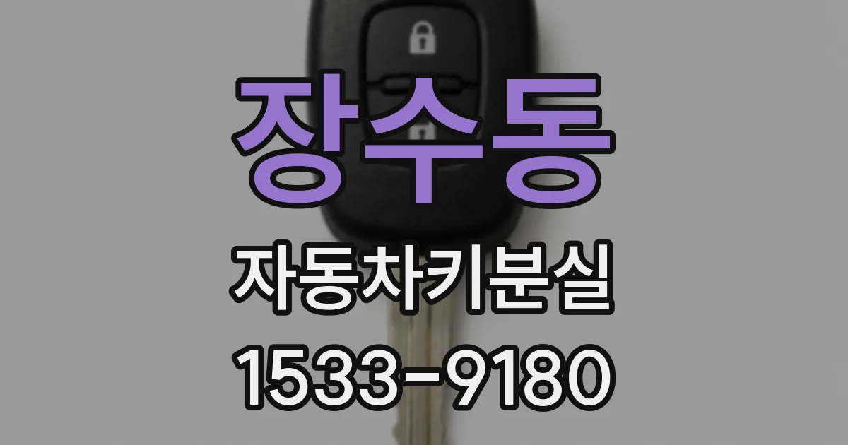 장수동 자동차키분실