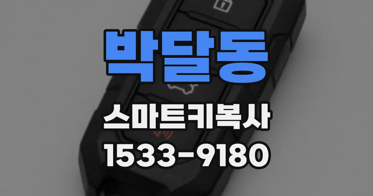 박달동 스마트키복사