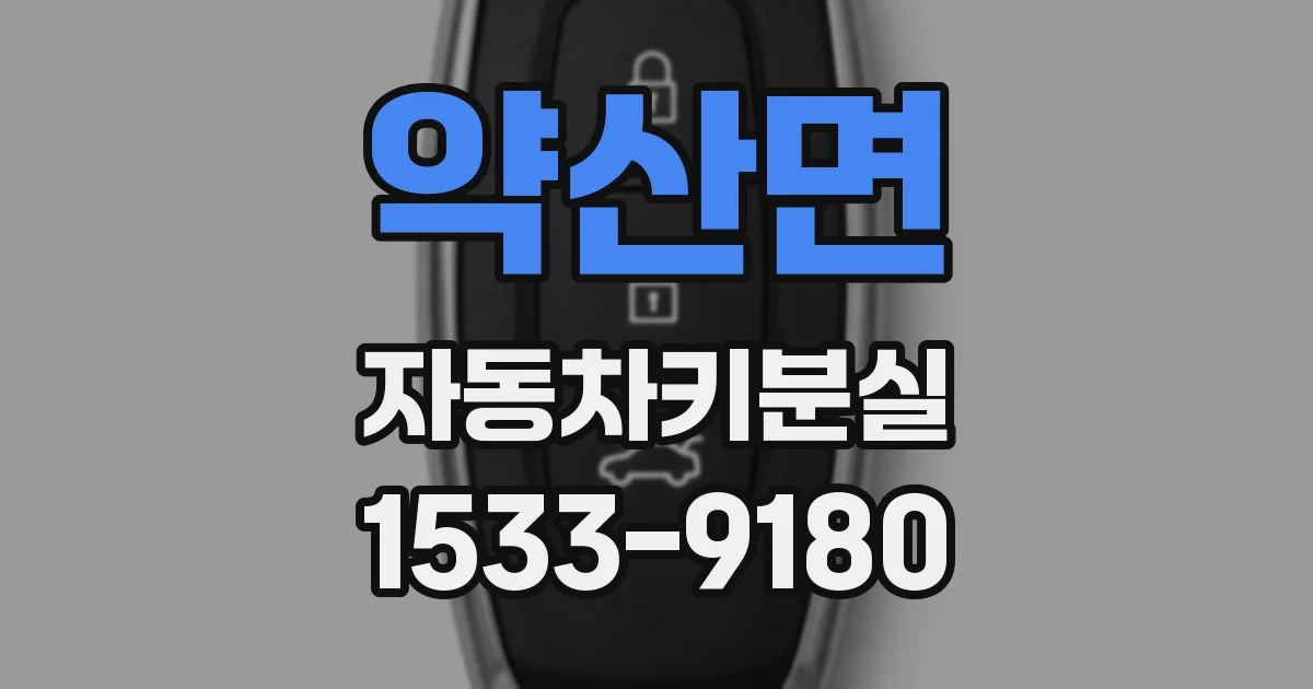 약산면 자동차키분실
