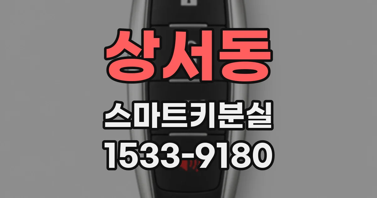 상서동 스마트키분실