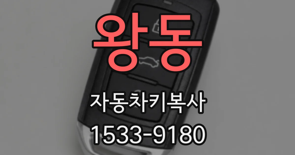 왕동 자동차키복사