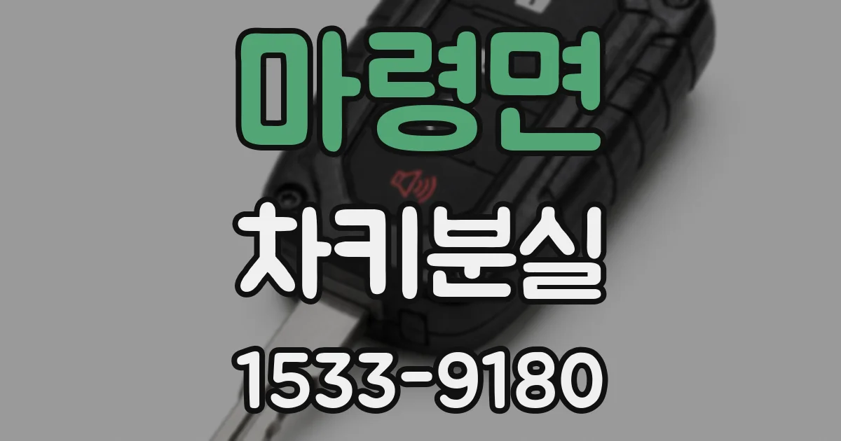 마령면 차키분실
