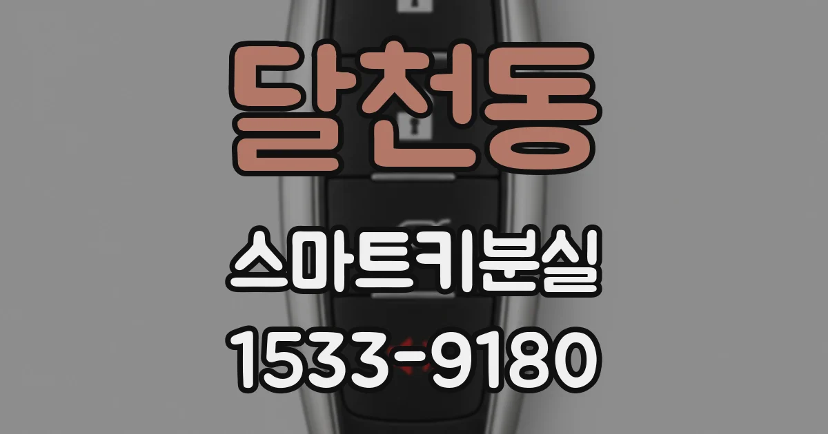달천동 스마트키분실