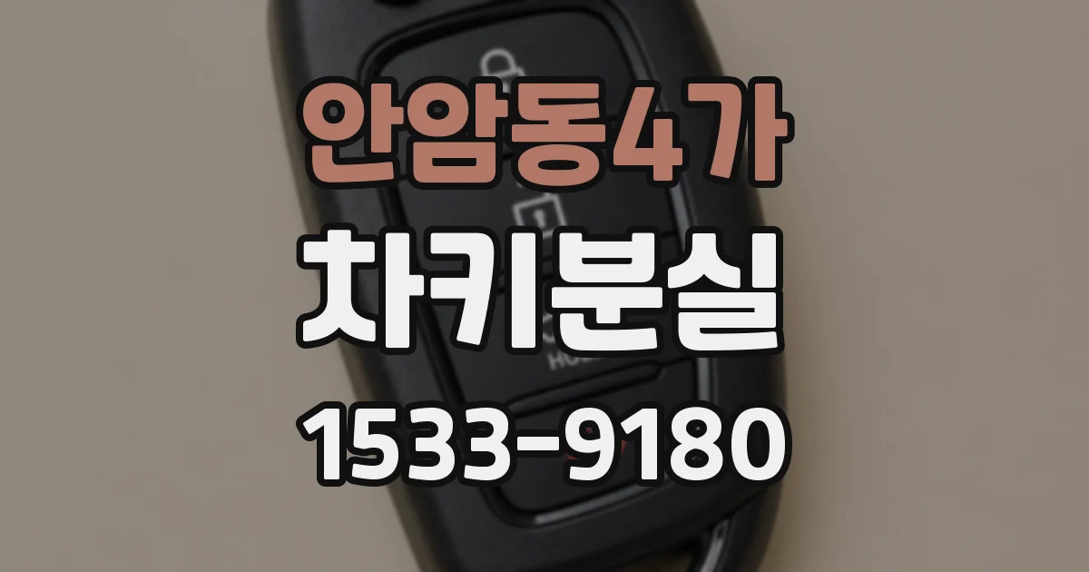 안암동4가 차키분실