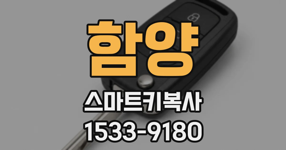 함양 스마트키복사